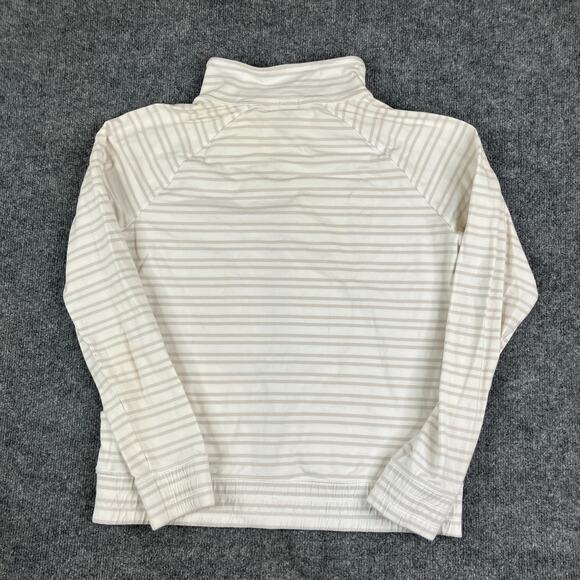 GapFit Jacket Womens Size L White Striped Full Zip Active Lightweight Stretch - Picture 6 of 7